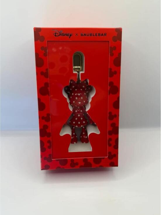 BaubleBar Accessories - BaubleBar Minnie Mouse Red Polka Dot Bag Charm Keychain NIB